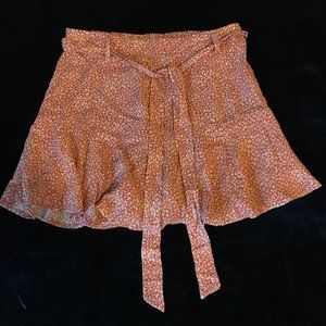 Flowy Pink Printed Skort Size Small